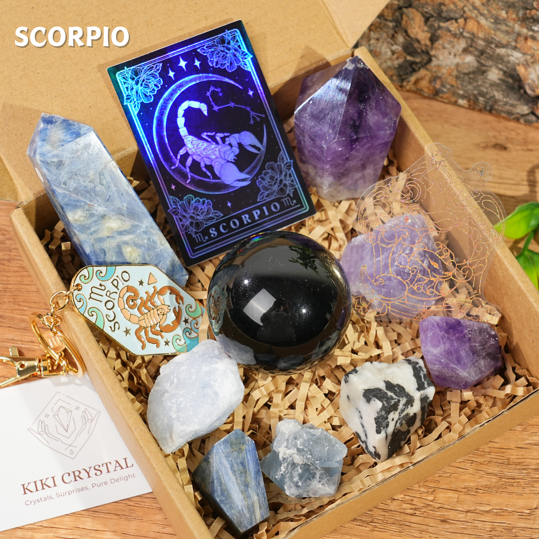 Exclusive Natural Zodiac Crystal Healing Set
