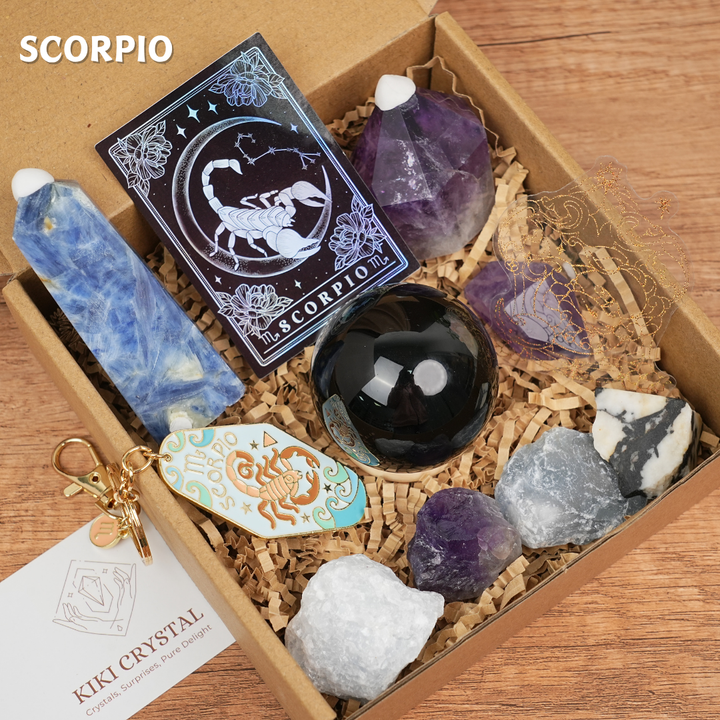 Exclusive Natural 12 Zodiac Crystal Healing Set