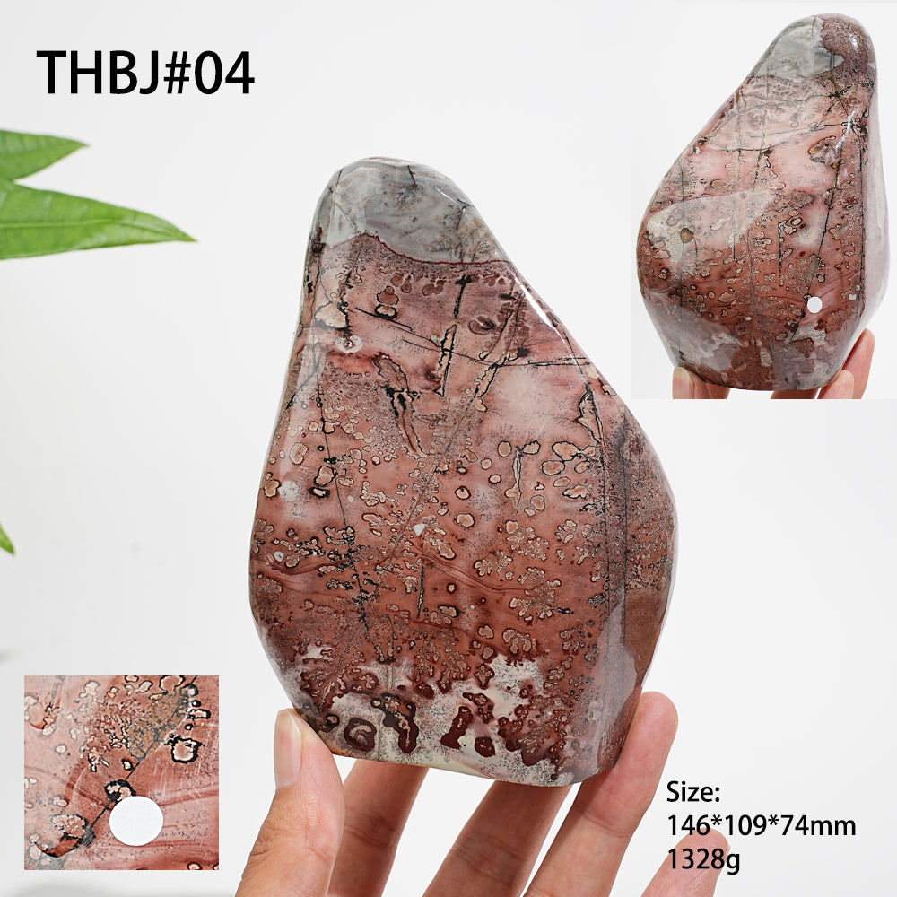 Unique,A Slightly Imperfect Natural Crystal Picture Jasper Ornament