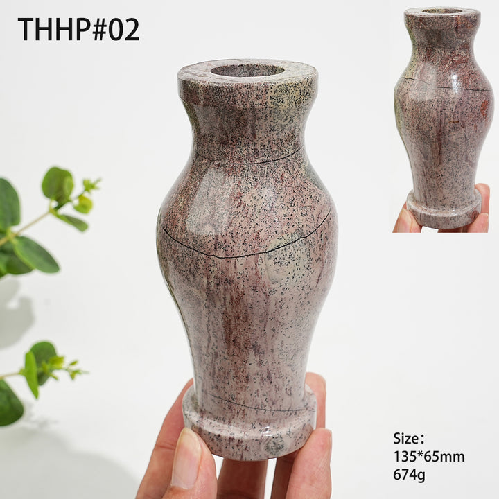 Unique,Natural Crystal Carving Picture Jasper Vase