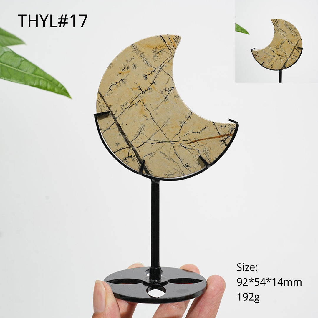 Unique,Natural Crystal Picture Jasper Moon