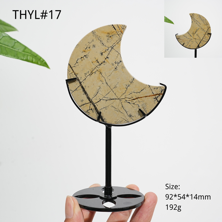 Unique,Natural Crystal Picture Jasper Moon