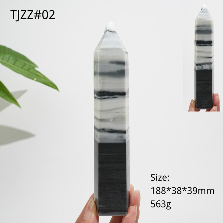 Unique,Natural Crystal TaiJi Stone Point