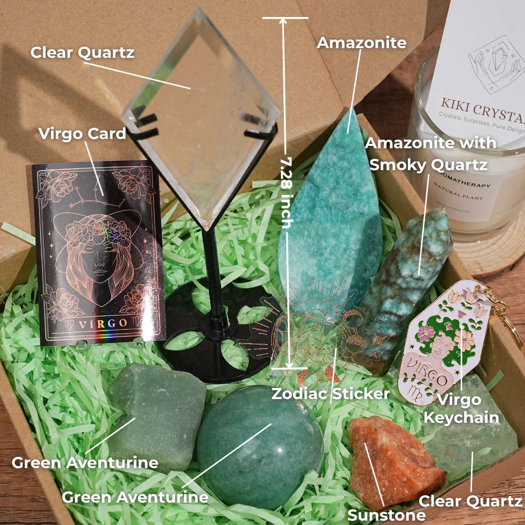 Exclusive Natural Zodiac Crystal Healing Set