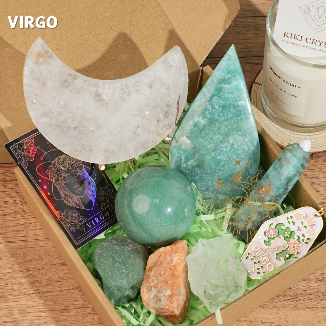 Exclusive Natural 12 Zodiac Crystal Healing Set