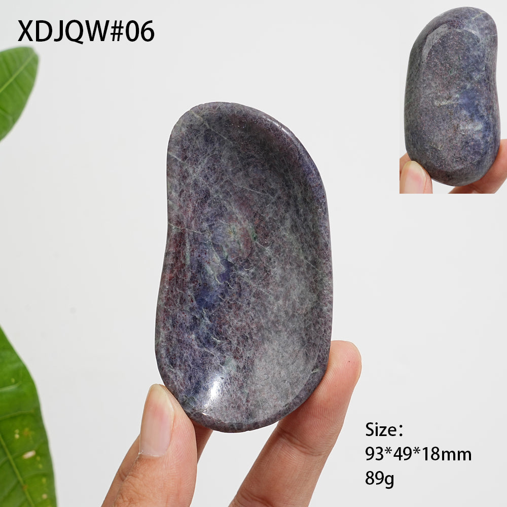 Unique,Natural Crystal Bloodshot Iolite Bowl