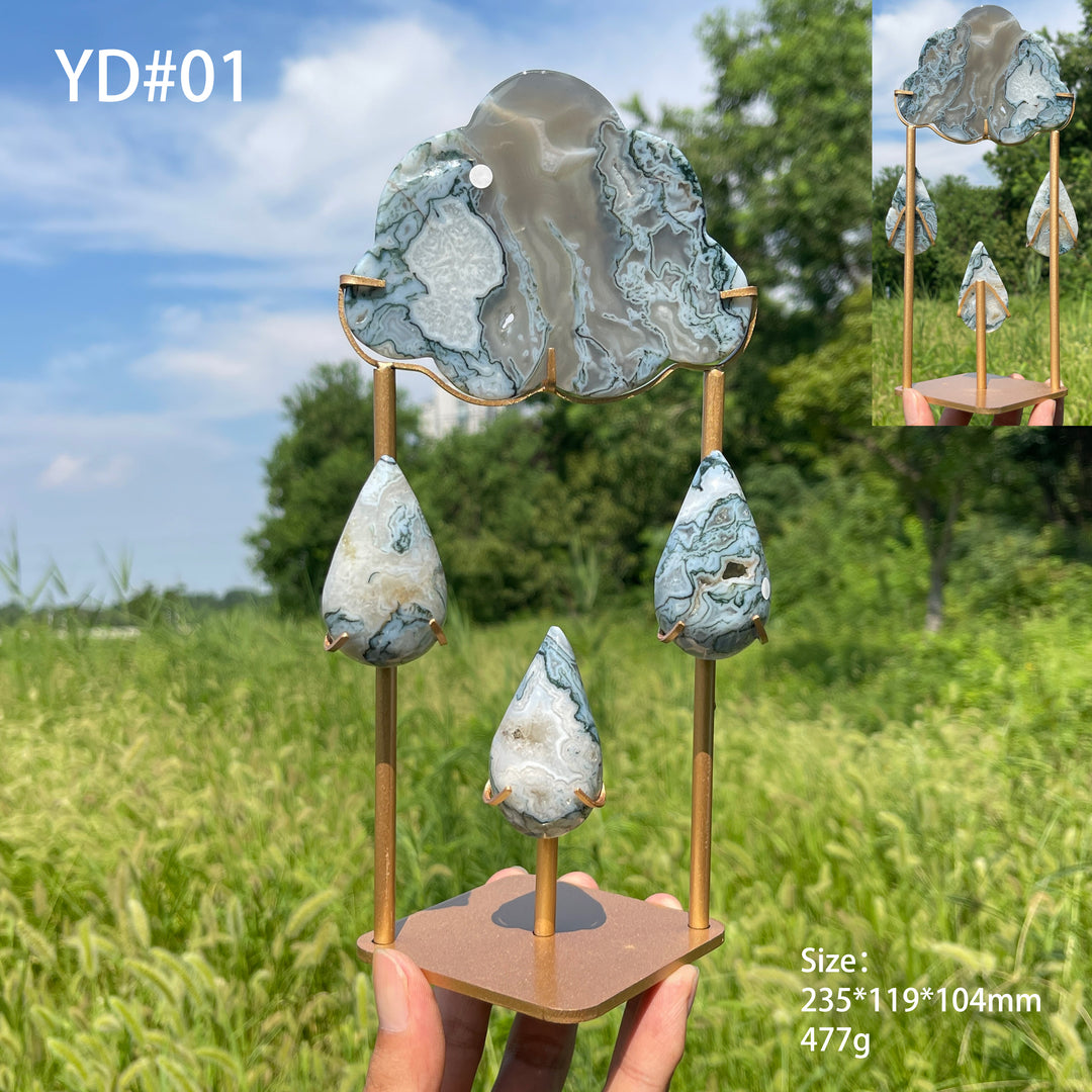 Unique,A Slightly Imperfect Natural Crystal Exquisite Cloud Raindrop