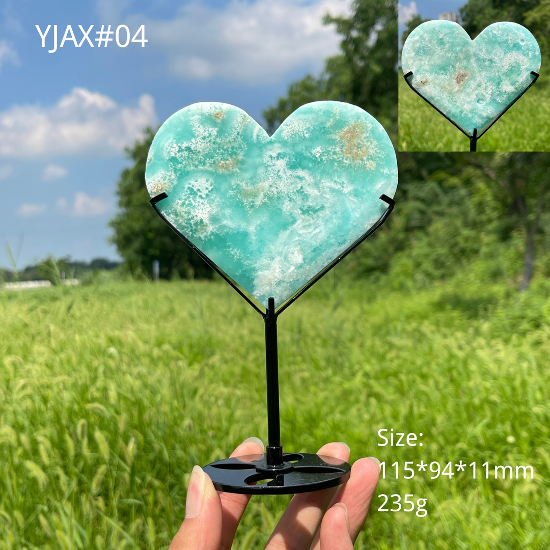 Unique,Natural Crystal Charming Hemimorphite Heart