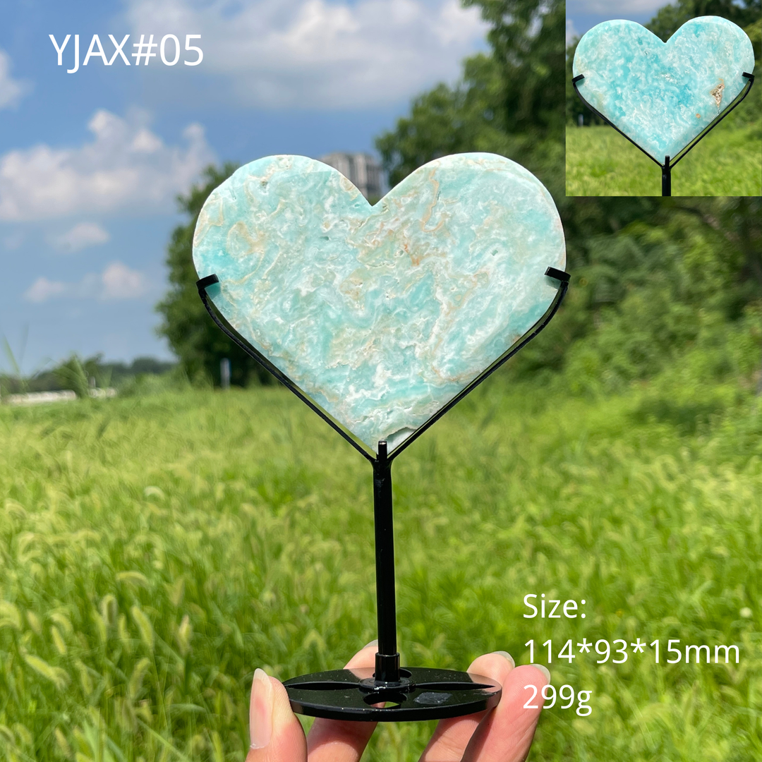 Unique,Natural Crystal Charming Hemimorphite Heart
