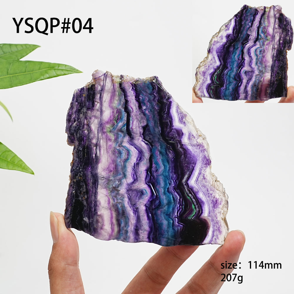 Unique,Natural Crystal Stunning Fluorite Slice