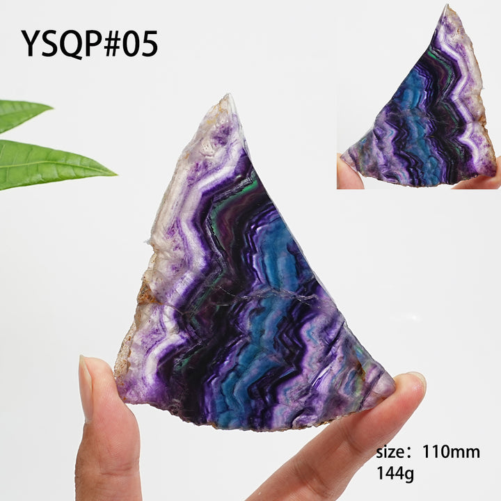 Unique,Natural Crystal Stunning Fluorite Slice