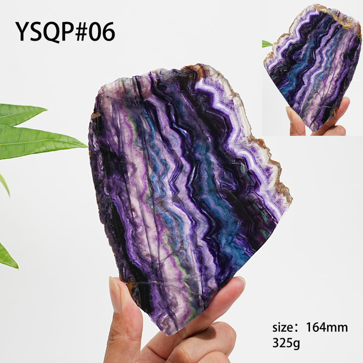 Unique,Natural Crystal Stunning Fluorite Slice