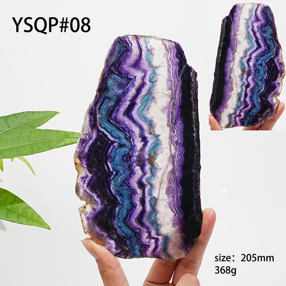 Unique,Natural Crystal Stunning Fluorite Slice