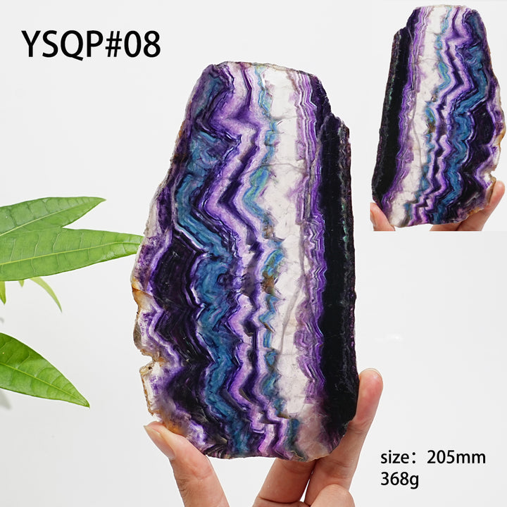 Unique,Natural Crystal Stunning Fluorite Slice