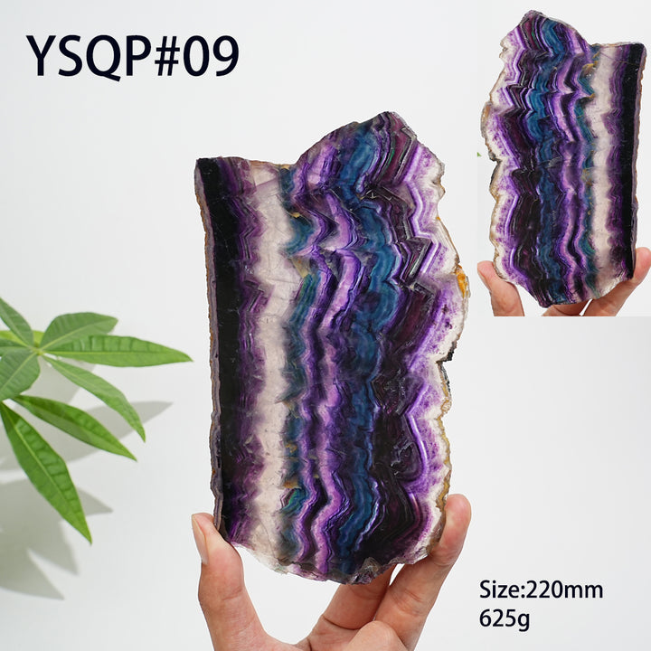 Unique,Natural Crystal Stunning Fluorite Slice