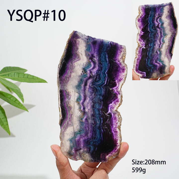 Unique,Natural Crystal Stunning Fluorite Slice