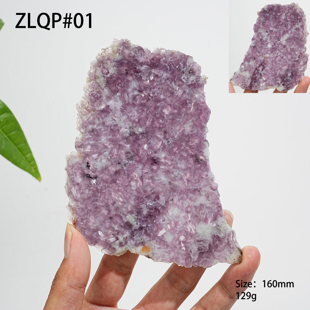 Unique,Natural Lepidolite Slices