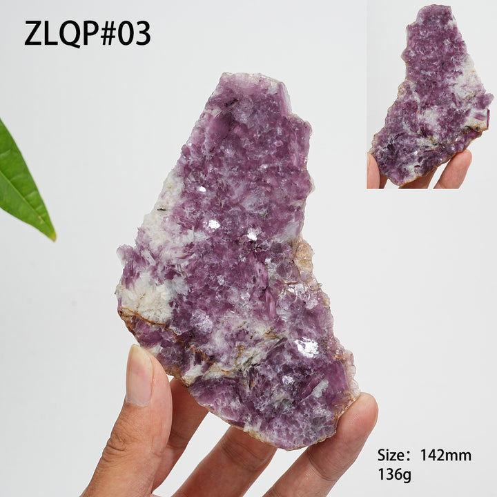 Unique,Natural Lepidolite Slices