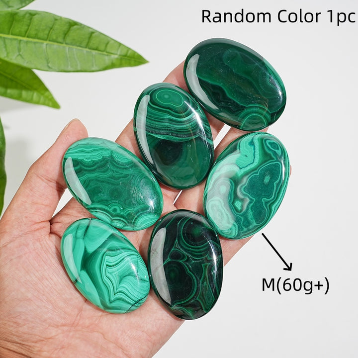 Natural Crystal Stunning Malachite Palmstone