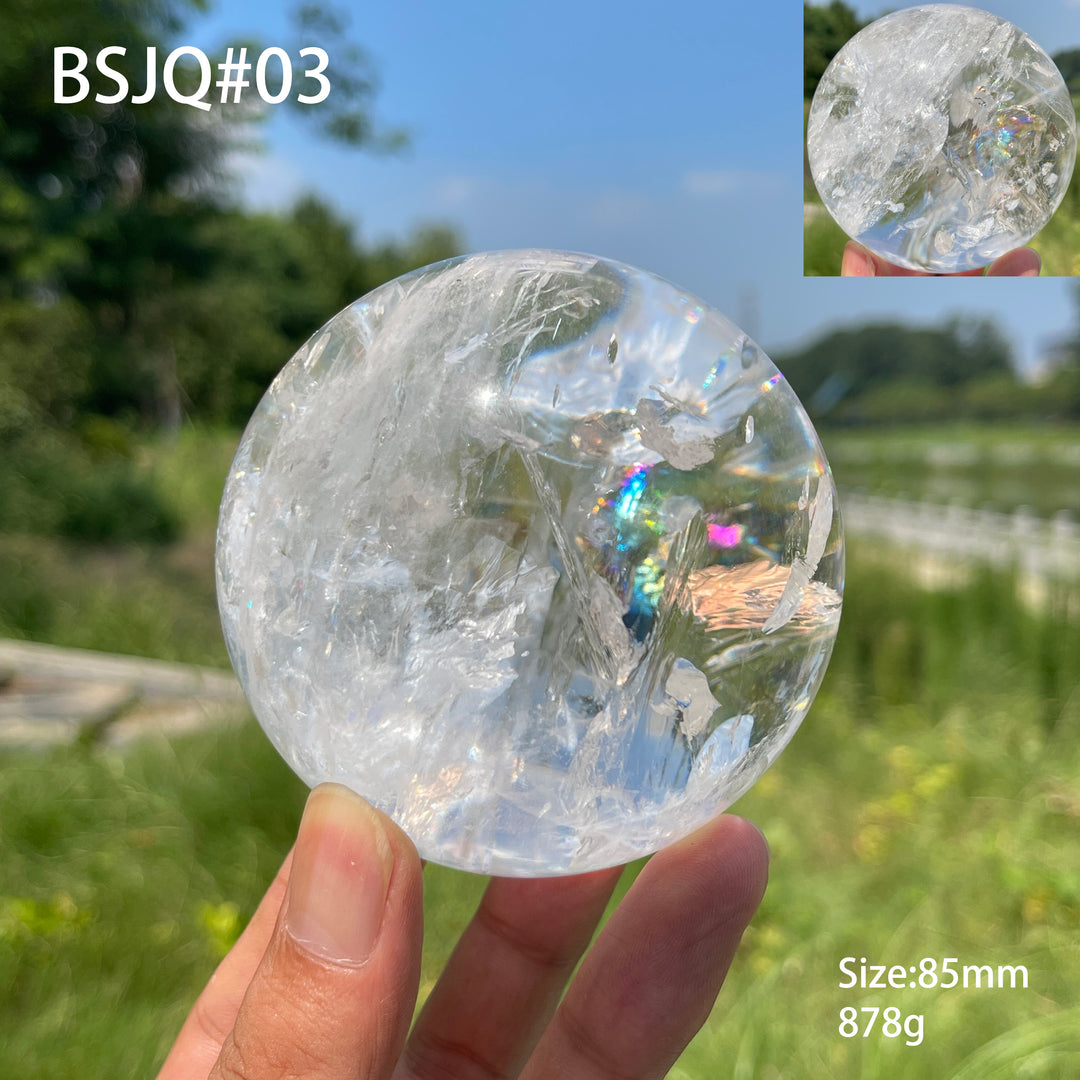 Unique, Top Natural Clear Quartz Sphere
