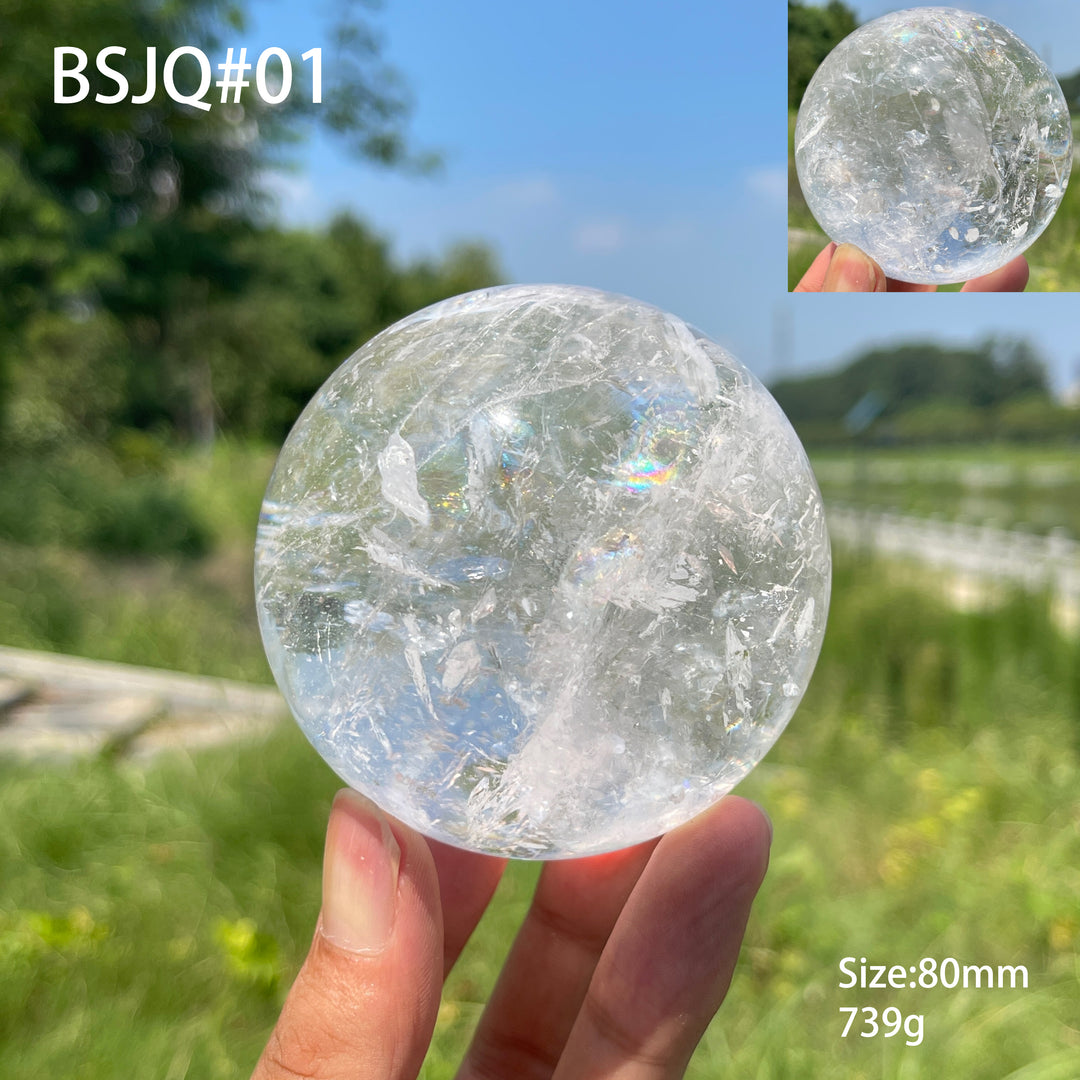 Unique, Top Natural Clear Quartz Sphere