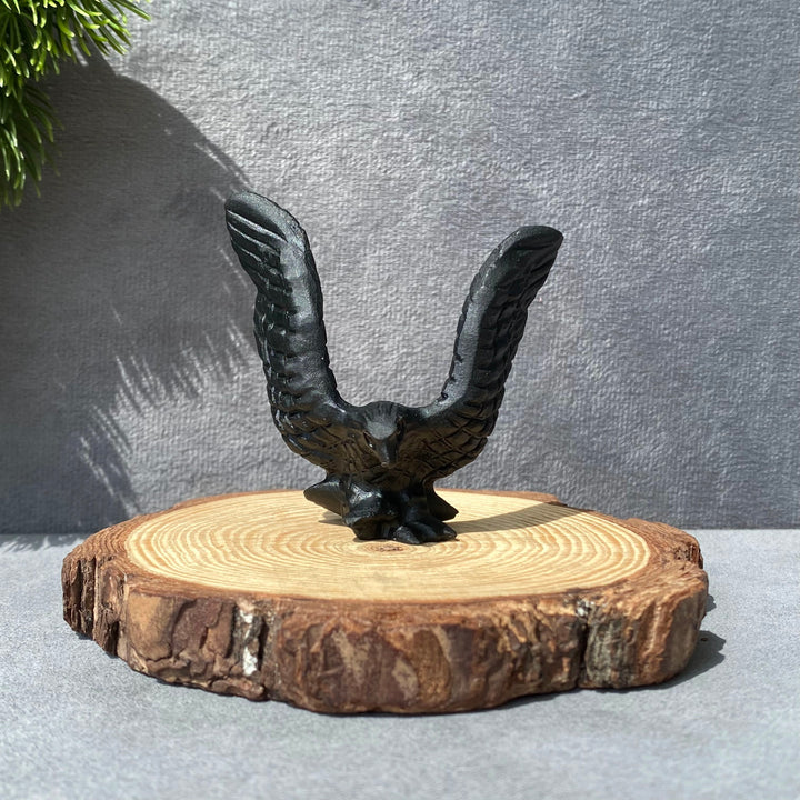 Obsidian Eagle Carving