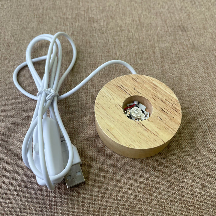 Wooden UV Lamp Sphere Holder
