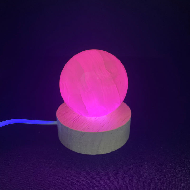 Wooden UV Lamp Sphere Holder