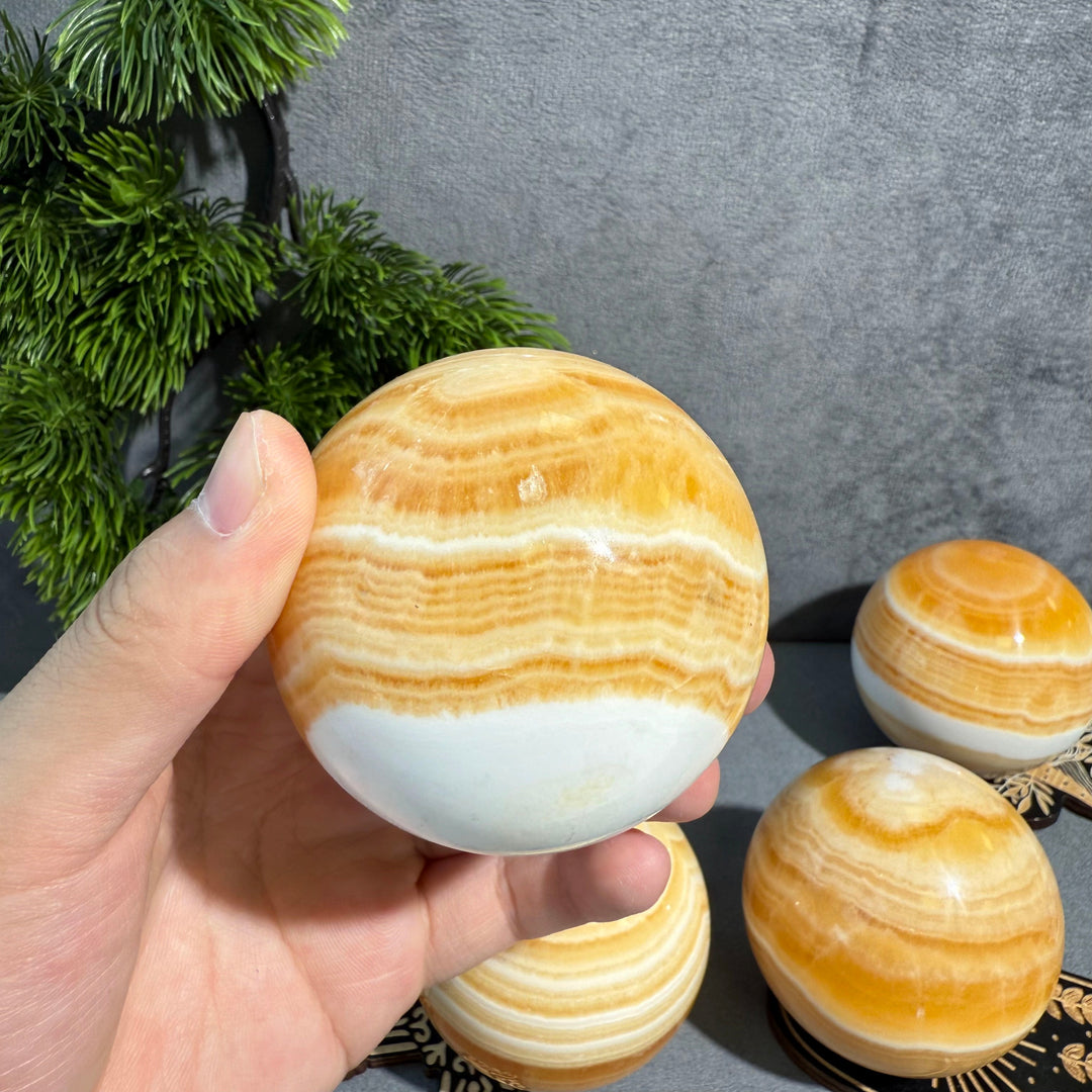 Yellow Calcite Sphere