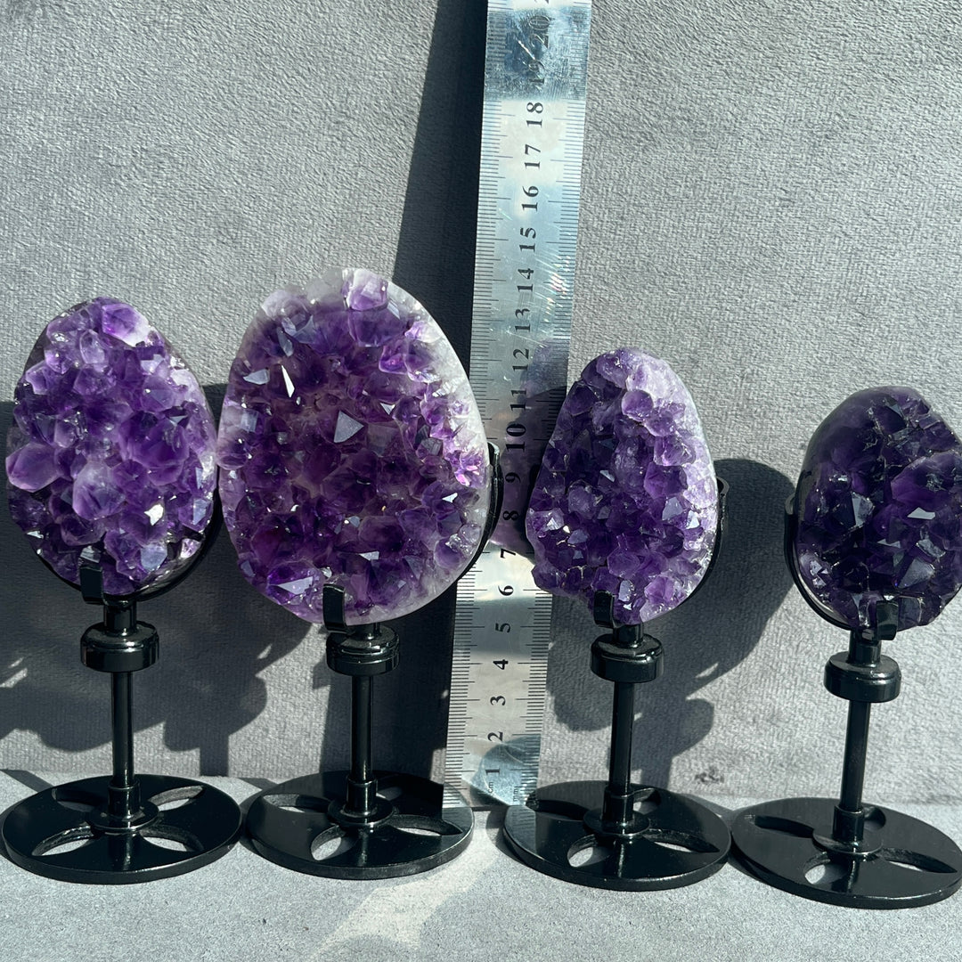 High Quality Polished Amethyst Cluster Egg