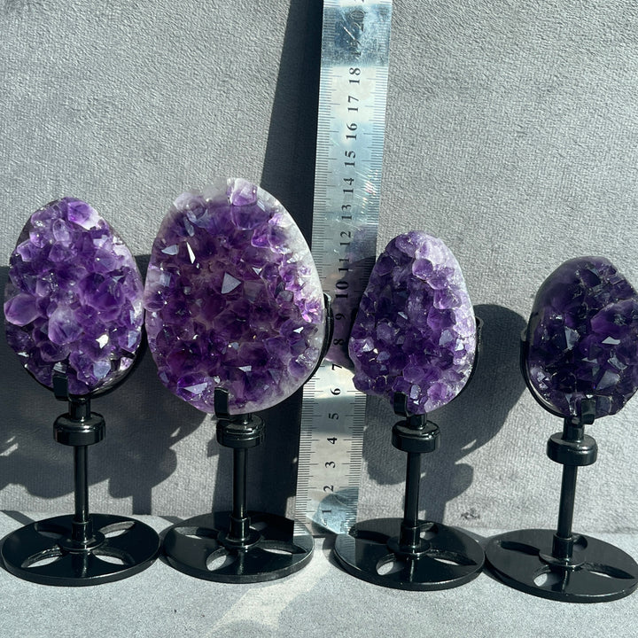 High Quality Polished Amethyst Cluster Egg