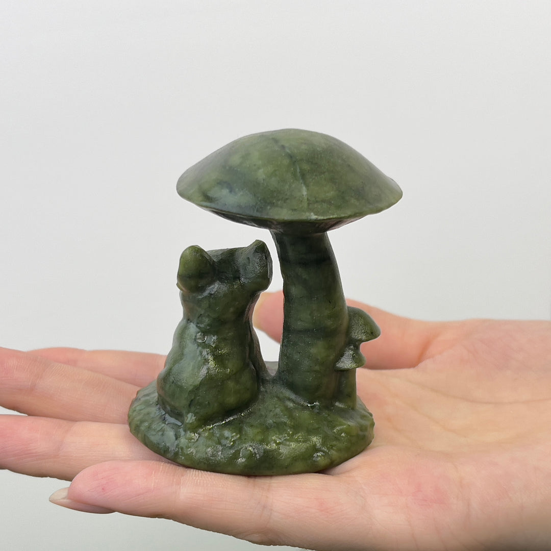 Serpentine Bulldog And Mushroom