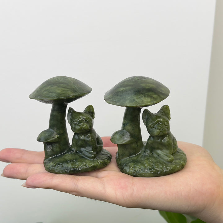 Serpentine Bulldog And Mushroom
