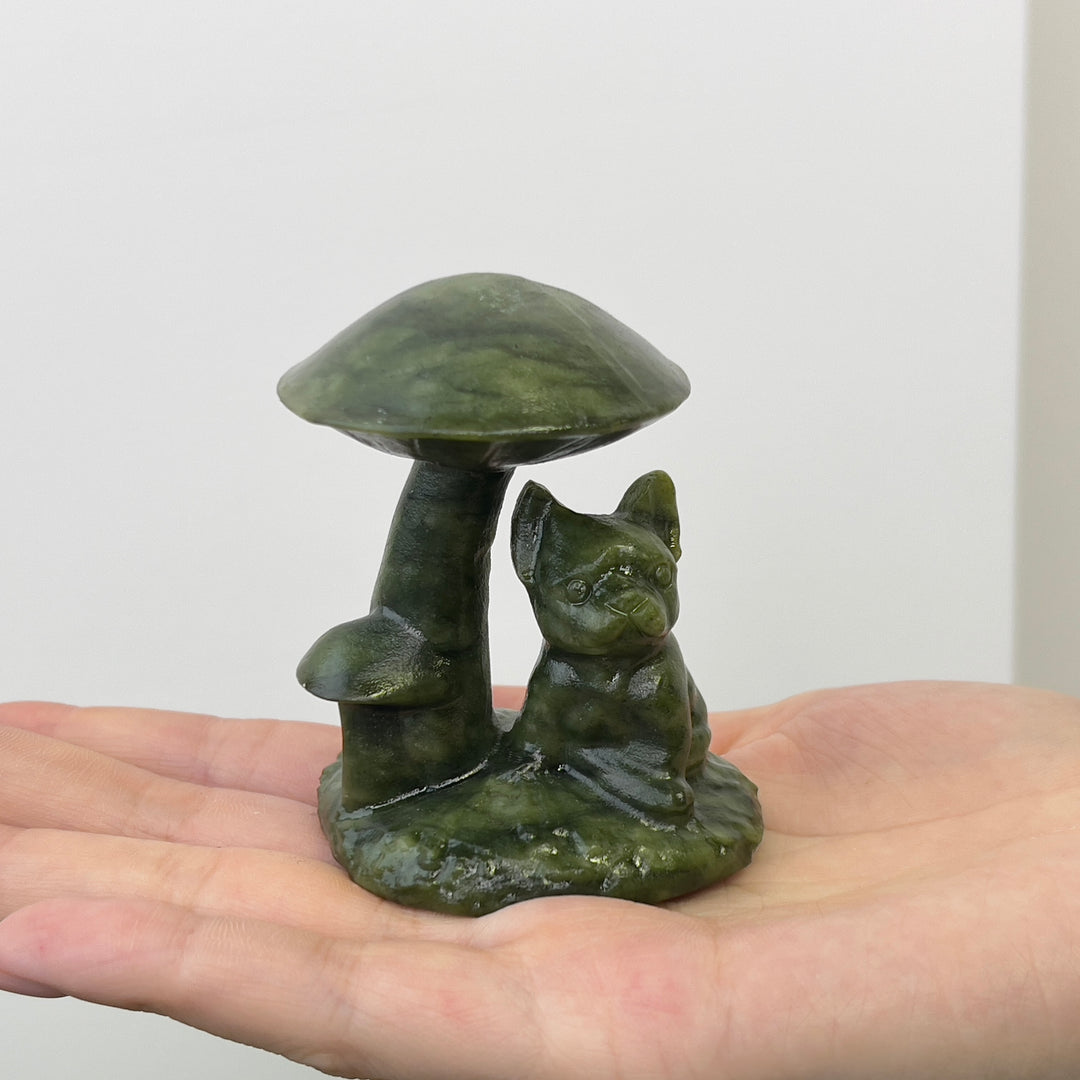 Serpentine Bulldog And Mushroom