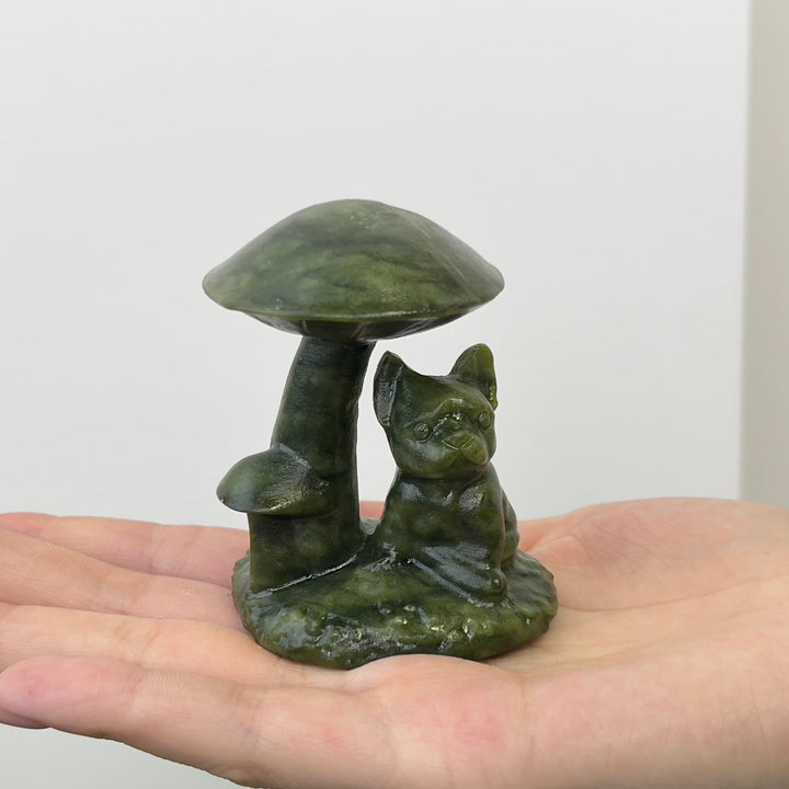 Serpentine Bulldog And Mushroom