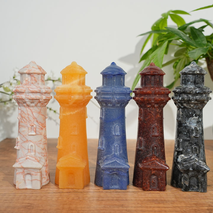 Natural Crystal Carved Lighthouse