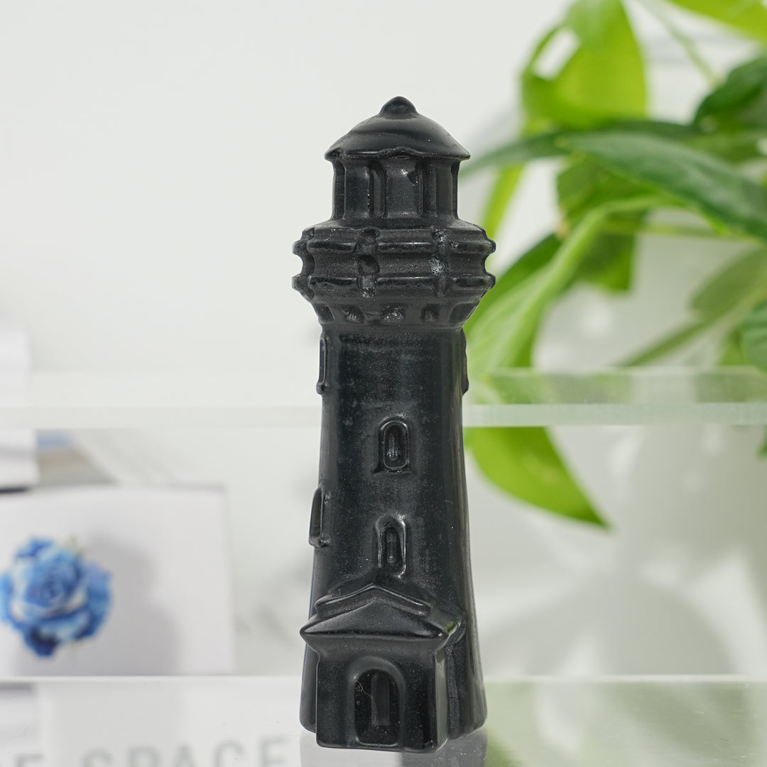 Natural Crystal Carved Lighthouse