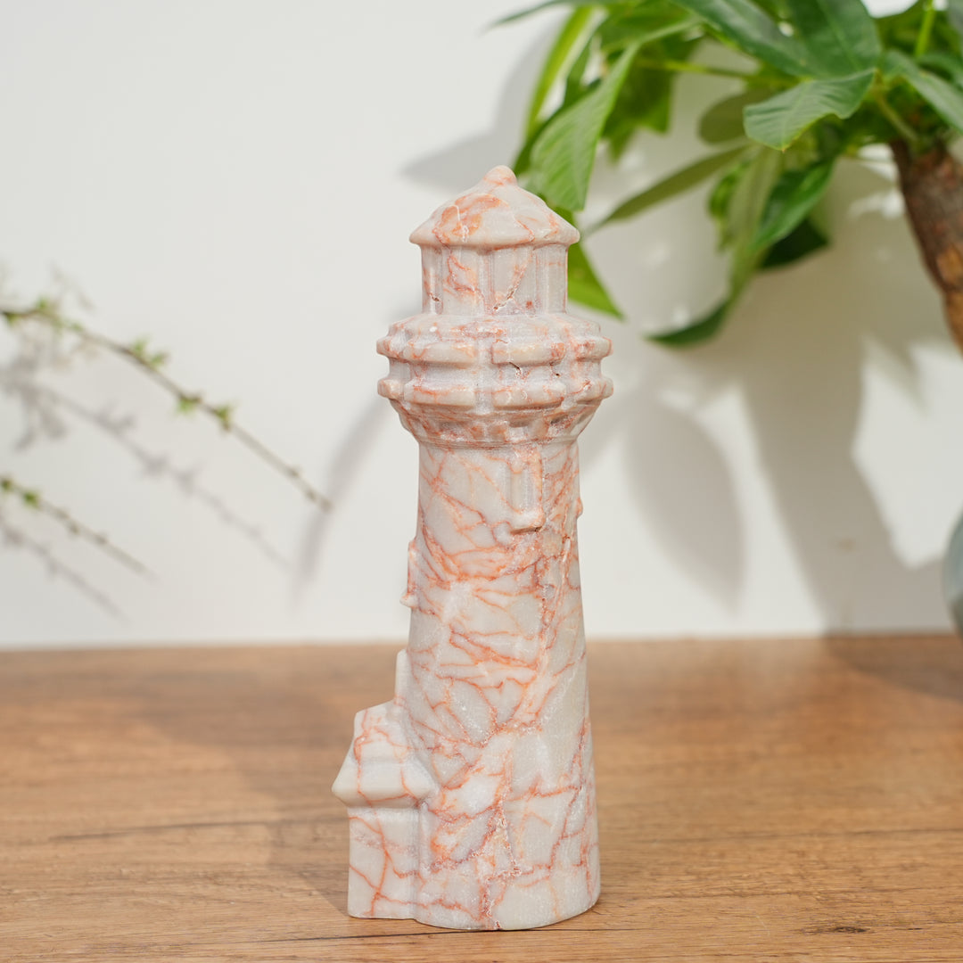 Natural Crystal Carved Lighthouse