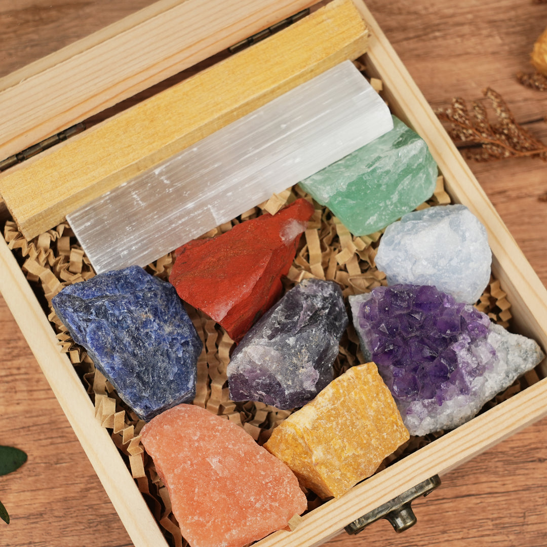 Beginners Chakra Protection Healing Crystal Kit