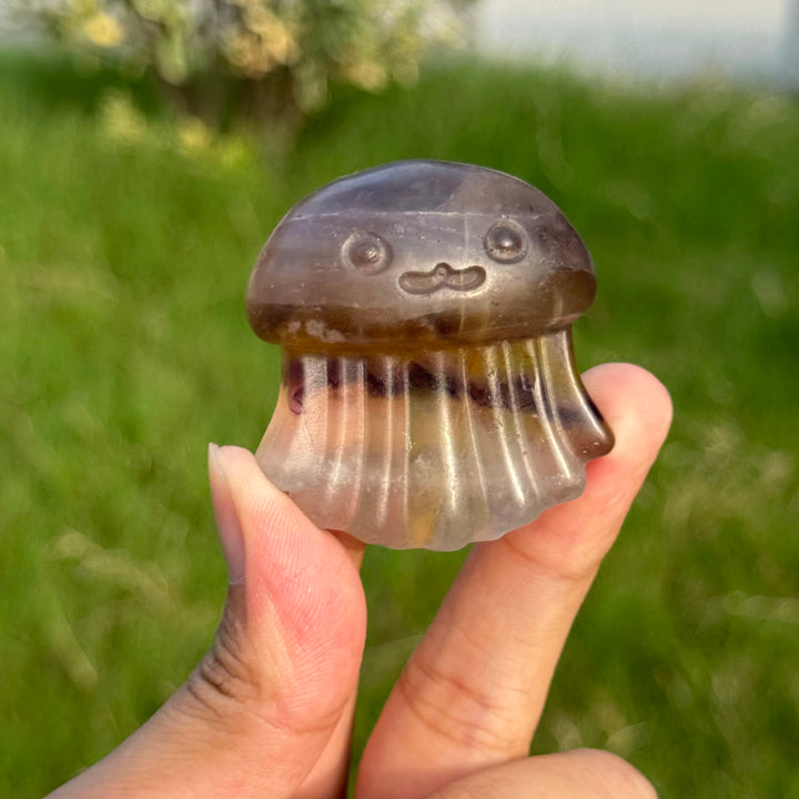 Natural Fluorite Jellyfish