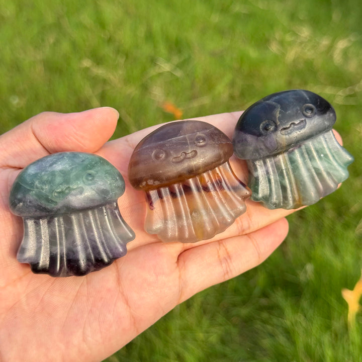 Natural Fluorite Jellyfish