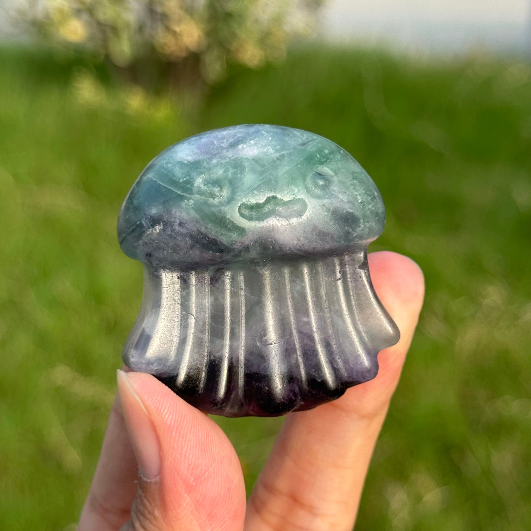 Natural Fluorite Jellyfish