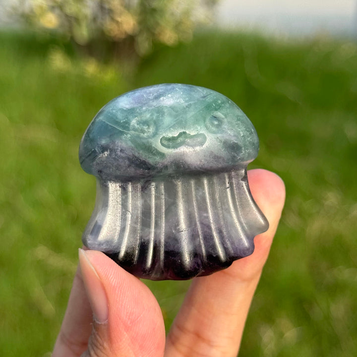 Natural Fluorite Jellyfish