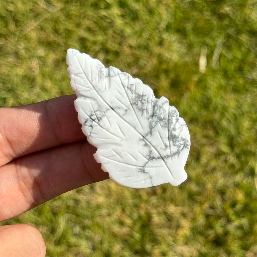 Natural Crystal Carving Leaf