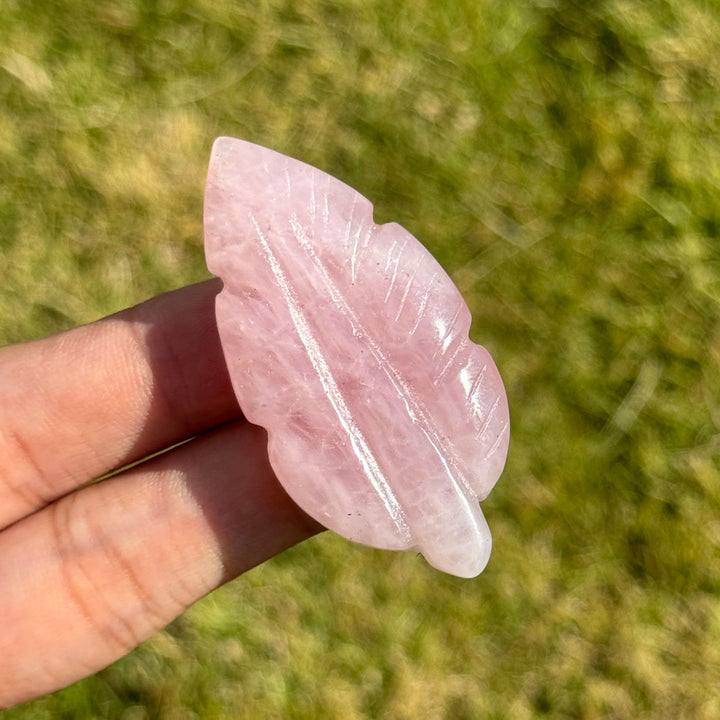 Natural Crystal Carving Leaf