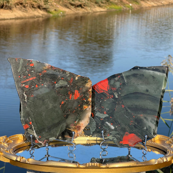 Natural African Bloodstone Slice