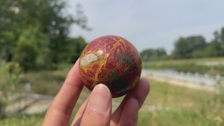 Natural Crystal Colorful Noreena Jasper Sphere