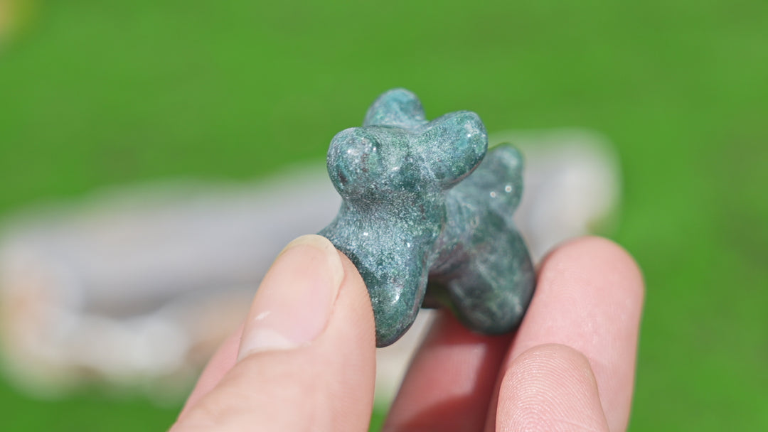 Natural Ocean Jasper Balloon Dog