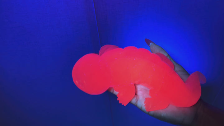 Natural Pink Calcite Axolotl