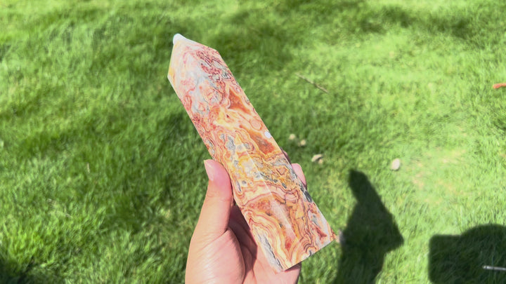 Crazy Lace Agate Tower